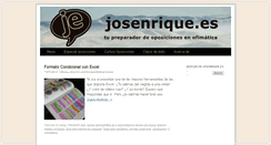 Desktop Screenshot of josenrique.es
